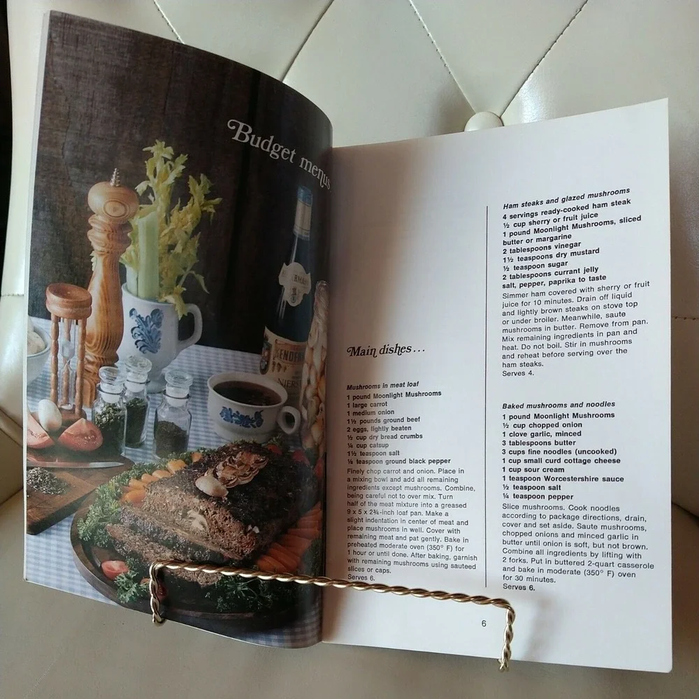 Good Things To Eat With Moonlight Mushrooms Vintage‎ Cookbook Pamphlet Booklet